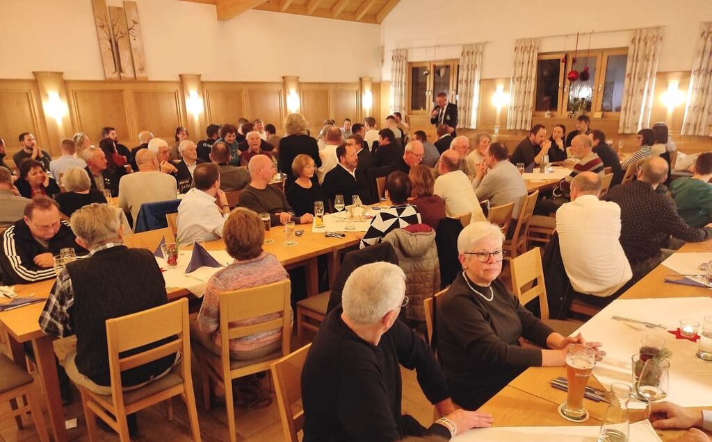 Weihnachtsfeier des Teisbacher Fußballclubs